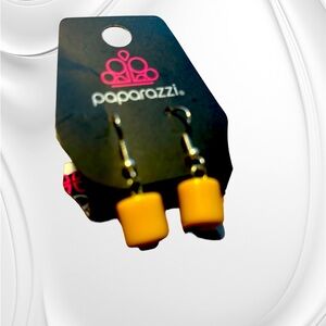 NWT-Paparazzi - Tranquil Trendsetter - Yellow Earrings